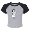 Women's Micro Rib Raglan Baby Tee Thumbnail