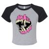 Women's Micro Rib Raglan Baby Tee Thumbnail