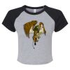 Women's Micro Rib Raglan Baby Tee Thumbnail