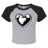 Women's Micro Rib Raglan Baby Tee Thumbnail