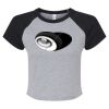 Women's Micro Rib Raglan Baby Tee Thumbnail