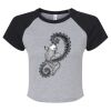 Women's Micro Rib Raglan Baby Tee Thumbnail
