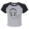 Women's Micro Rib Raglan Baby Tee Thumbnail