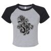 Women's Micro Rib Raglan Baby Tee Thumbnail