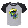 Women's Micro Rib Raglan Baby Tee Thumbnail