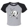 Women's Micro Rib Raglan Baby Tee Thumbnail