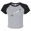 Women's Micro Rib Raglan Baby Tee Thumbnail
