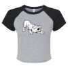 Women's Micro Rib Raglan Baby Tee Thumbnail
