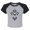 Women's Micro Rib Raglan Baby Tee Thumbnail