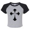 Women's Micro Rib Raglan Baby Tee Thumbnail