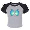 Women's Micro Rib Raglan Baby Tee Thumbnail