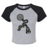 Women's Micro Rib Raglan Baby Tee Thumbnail
