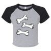 Women's Micro Rib Raglan Baby Tee Thumbnail