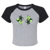 Women's Micro Rib Raglan Baby Tee Thumbnail