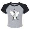 Women's Micro Rib Raglan Baby Tee Thumbnail
