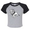 Women's Micro Rib Raglan Baby Tee Thumbnail