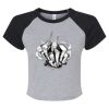 Women's Micro Rib Raglan Baby Tee Thumbnail
