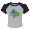 Women's Micro Rib Raglan Baby Tee Thumbnail