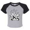 Women's Micro Rib Raglan Baby Tee Thumbnail