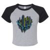 Women's Micro Rib Raglan Baby Tee Thumbnail