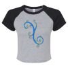 Women's Micro Rib Raglan Baby Tee Thumbnail