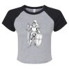 Women's Micro Rib Raglan Baby Tee Thumbnail