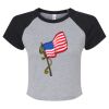 Women's Micro Rib Raglan Baby Tee Thumbnail