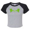 Women's Micro Rib Raglan Baby Tee Thumbnail