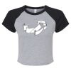 Women's Micro Rib Raglan Baby Tee Thumbnail