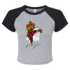 Women's Micro Rib Raglan Baby Tee Thumbnail