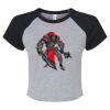 Women's Micro Rib Raglan Baby Tee Thumbnail