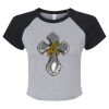 Women's Micro Rib Raglan Baby Tee Thumbnail