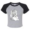 Women's Micro Rib Raglan Baby Tee Thumbnail