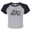 Women's Micro Rib Raglan Baby Tee Thumbnail
