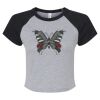 Women's Micro Rib Raglan Baby Tee Thumbnail
