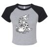 Women's Micro Rib Raglan Baby Tee Thumbnail