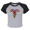 Women's Micro Rib Raglan Baby Tee Thumbnail