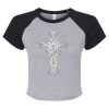 Women's Micro Rib Raglan Baby Tee Thumbnail