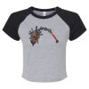 Women's Micro Rib Raglan Baby Tee Thumbnail