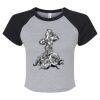 Women's Micro Rib Raglan Baby Tee Thumbnail