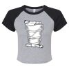 Women's Micro Rib Raglan Baby Tee Thumbnail
