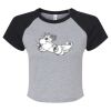 Women's Micro Rib Raglan Baby Tee Thumbnail