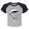Women's Micro Rib Raglan Baby Tee Thumbnail