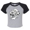 Women's Micro Rib Raglan Baby Tee Thumbnail