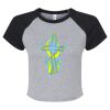Women's Micro Rib Raglan Baby Tee Thumbnail