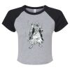 Women's Micro Rib Raglan Baby Tee Thumbnail