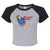 Women's Micro Rib Raglan Baby Tee Thumbnail