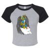 Women's Micro Rib Raglan Baby Tee Thumbnail