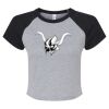 Women's Micro Rib Raglan Baby Tee Thumbnail