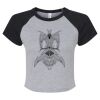 Women's Micro Rib Raglan Baby Tee Thumbnail